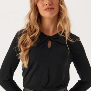 VERO MODA Vmalma Ls Knot Top Black M