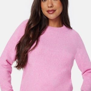 VERO MODA Vmdoffy LS O-Neck Blouse Fuchsia Pink Detail:MELANGE XL