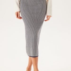 VERO MODA Vmgold Pinstripe Pencil 7/8 SK Navy Blazer Detail:w. Birch S