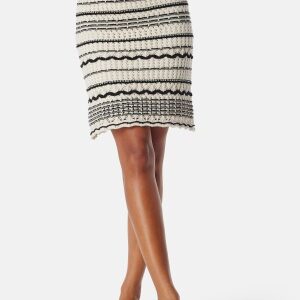 VERO MODA Vmminou Nw Short Skirt Birch Detail:w. Black XS