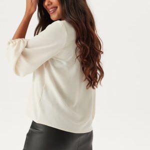 VERO MODA Vmolivia L/S V-NECK TOP WVN V- Birch M