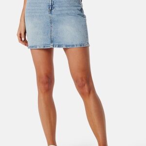 VERO MODA Vmtessa High Rise short denim skirt Light Blue Denim M