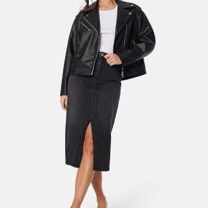 VERO MODA Vmveri High Rise calf denim skirt Black L