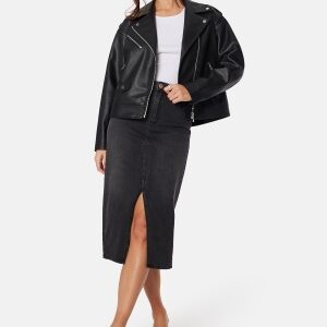 VERO MODA Vmveri High Rise calf denim skirt Black M