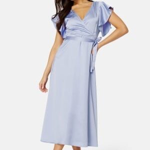 VILA Carolina S/S V-Neck Midi Dress Sweet Lavender 40