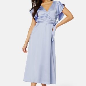 VILA Carolina S/S V-Neck Midi Dress Sweet Lavender 38