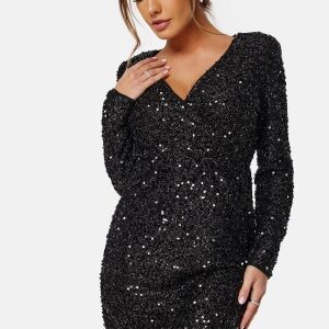 VILA Cava Sequin Dress Black 38