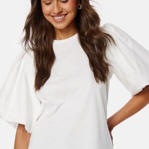 VILA Daya 2/4 O-neck Top Cloud dancer M