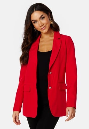 VILA Kammas Deco Loose Blazer Barbados Cherry 34