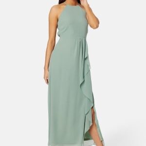 VILA Milina S/L Maxi Dress Green Milieu 44