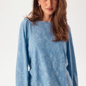 VILA Viadele O-neck L/S TOP TOP Top Blissful Blue XS