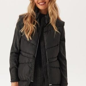 VILA Vibumble S/L PADDED VEST PADDE Black Beauty 36