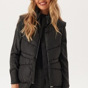 VILA Vibumble S/L PADDED VEST PADDE Black Beauty 34