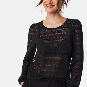 VILA Vichikka O-neck L/S TOP Black S