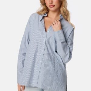 VILA Vidarma L/S BUTTON SHIRT Bijou Blue Stripes: Cloud Danc 36