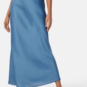 VILA Viellette high waist long skirt Coronet Blue 38