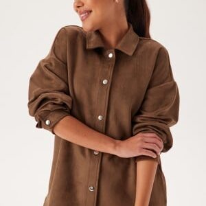 VILA Vifaddy L/S SHIRT SHIRT SHIRT  Fondue Fudge 36