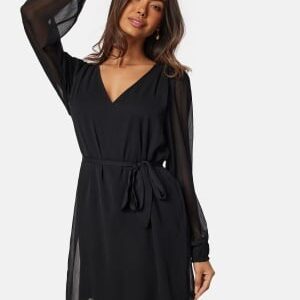 VILA Vifalia smock V-neck L/S dress Black 44