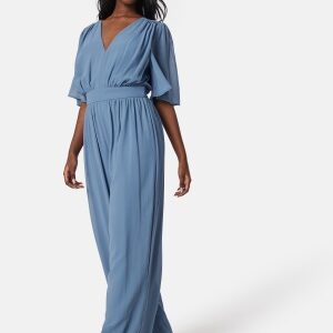 VILA Vikarin V-Neck S/S jumpsuit Cornflower blue 38