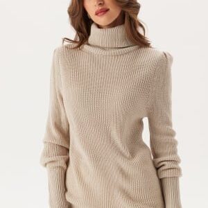 VILA Vilou New Rollneck L/S KNIT TO Feather Gray S