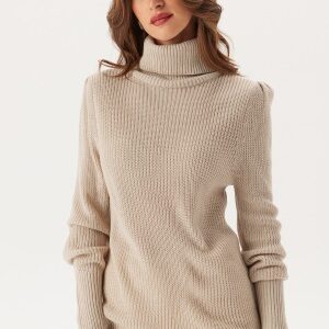 VILA Vilou New Rollneck L/S KNIT TO Feather Gray XS