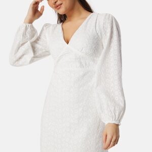 VILA Vimalina L/S short dress Cloud Dancer 38