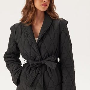 VILA Vimarsa L/S QUILTED JACKET  Black Beauty 38