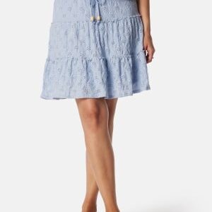 VILA Vimelanie High Waist pointelle skirt Kentucky Blue M