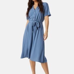 VILA Vimoashly S/S Midi dress Cornflower blue 34