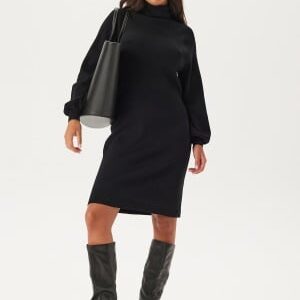 VILA Viostria Roll Neck L/S KNIT DR Black Beauty S