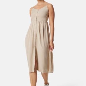 VILA Vipricil strap button dress Feather Gray 40