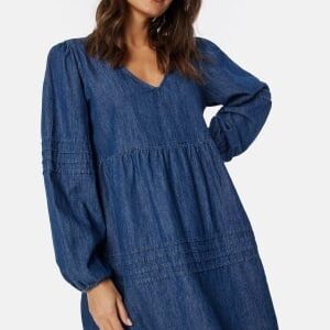 VILA Virowie L/S V-Neck denim dress Medium Blue Denim 40