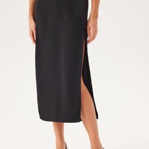 VILA Visivanni Hw Slit Midi Skirt Black Beauty 34