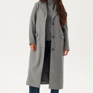 VILA Visolo L/S Coat Medium Grey Melange 38