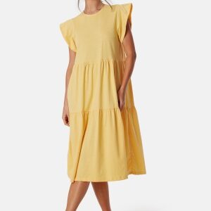 VILA Visummer S/S midi dress Yellow XS