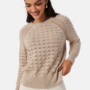 VILA Vitoto L/S O-Neck knit to Feather Gray XS