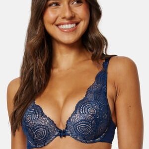 Wonderbra Glamour Triangle Bra Blue Navy 80C