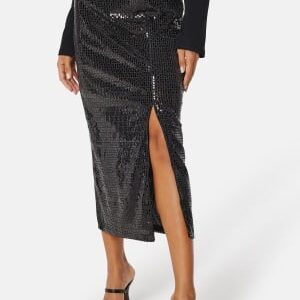 YAS Darkness HW Midi Skirt Black XS