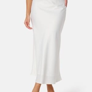 YAS Lina High Waist Long Skirt Star White XL