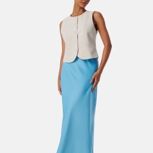 YAS Yasdottea HW Maxi Skirt Blue XS