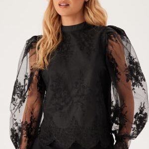 YAS Yaslisa Ls Lace Top W Lining Black S