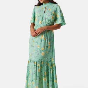 YAS Yasmoki 2/4 Long Dress Green XS