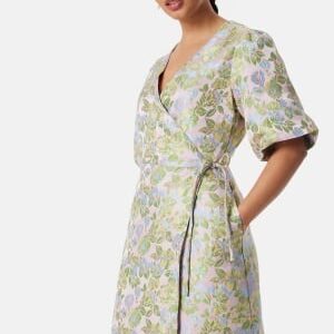 YAS Yaspanja SS Wrap Dress Patterned S