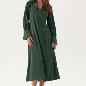 YAS Yaspella Ls Long Shirt Dress Sycamore XS