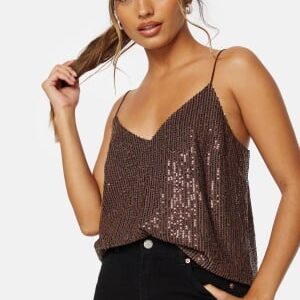 BUBBLEROOM Kira sparkling singlet Bronze XS