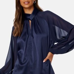 BUBBLEROOM Shirley Blouse Dark blue S