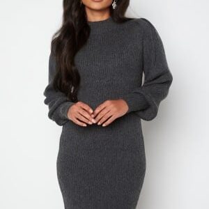 ONLY Onlkatia L/S Dress Knit Dark Grey Melange S