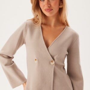 VILA Vizarah Knit Cardigan Natural Melange L